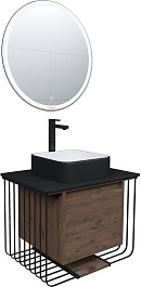 Grossman Мебель для ванной Винтаж 70 GR-4042BW веллингтон/металл черный – фотография-1